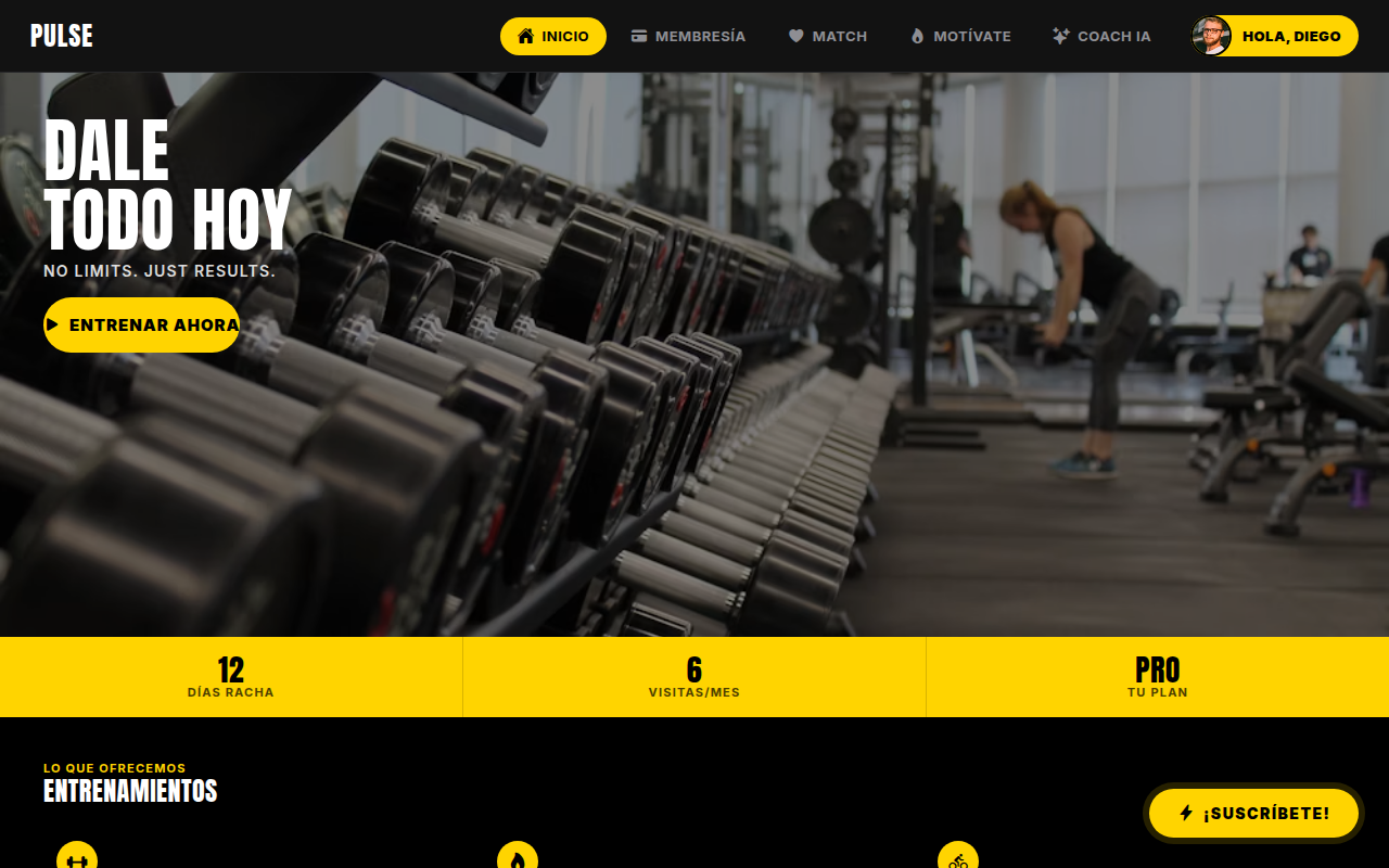 SMED Sports — plataforma de gestión para gimnasios